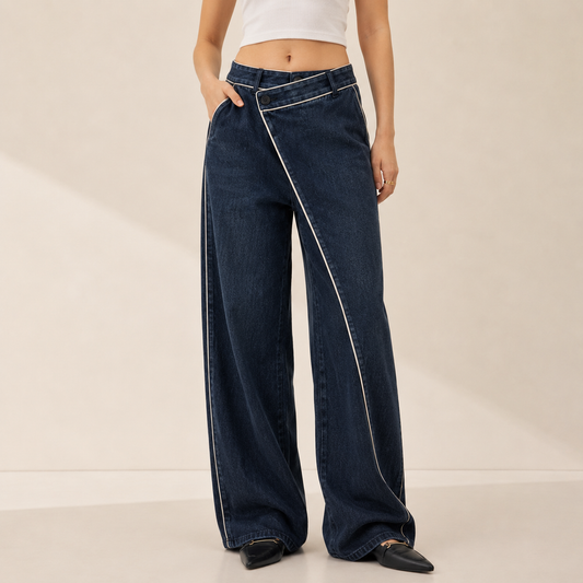 Baggy wide-leg trousers blue