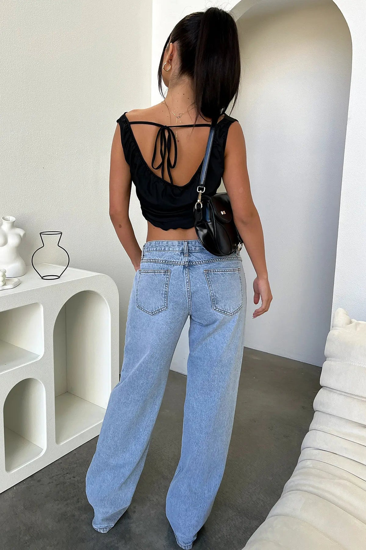 Low-Rise Straight Leg Jeans