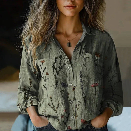 Paisley Print Button Up Shirt
