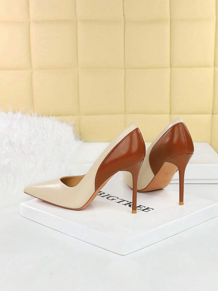Pointed Toe Patent Stiletto Court Heels
