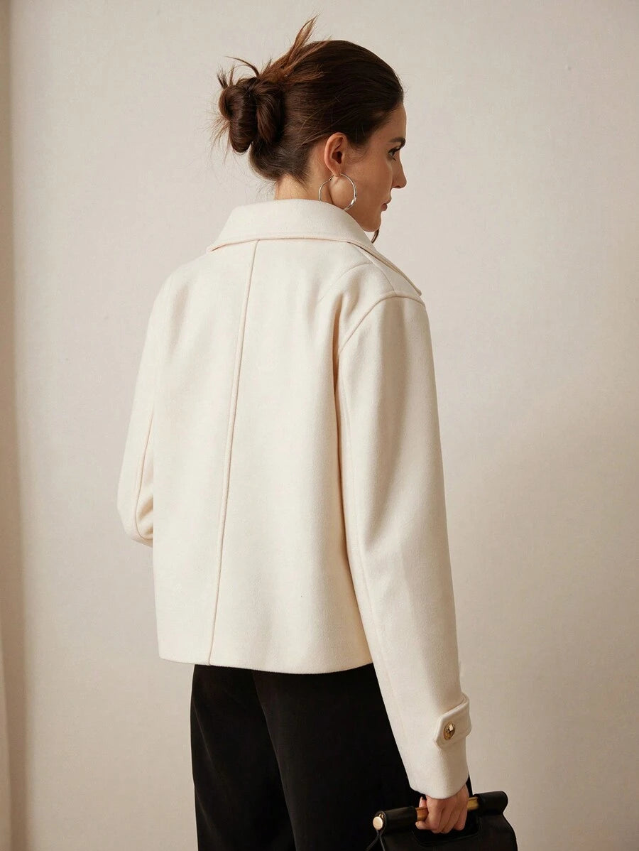 Double Breasted Cropped Jacket