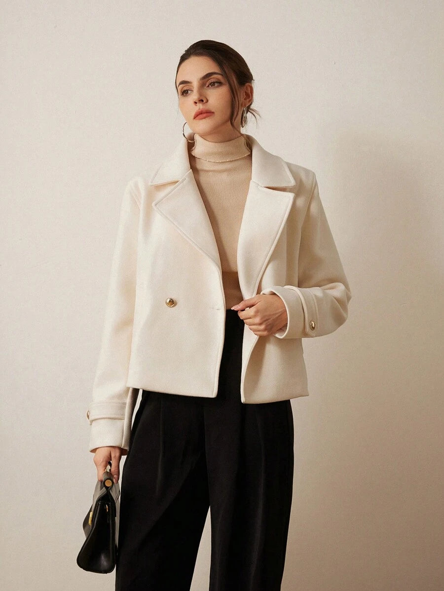 Double Breasted Cropped Jacket