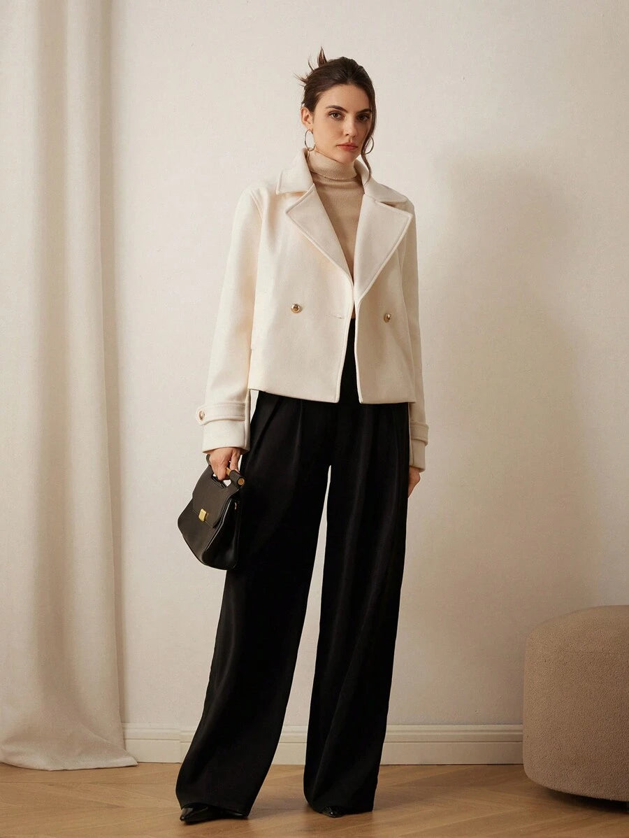 Double Breasted Cropped Jacket
