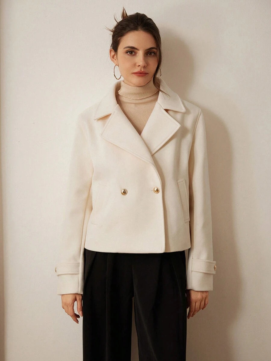 Double Breasted Cropped Jacket