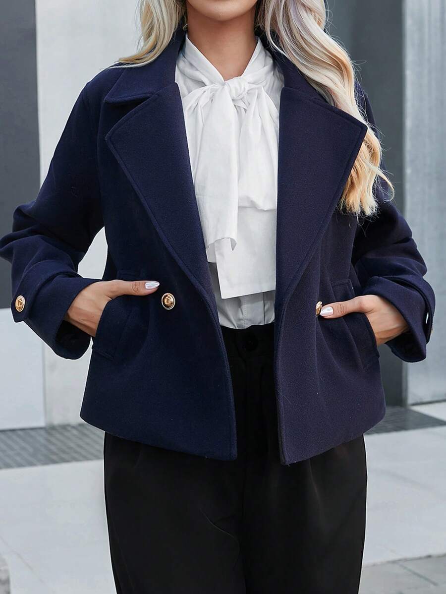 Double Breasted Cropped Jacket