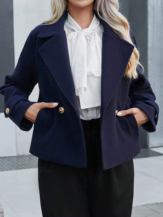 Double Breasted Cropped Jacket