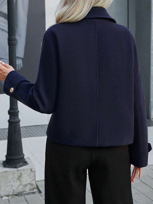 Double Breasted Cropped Jacket