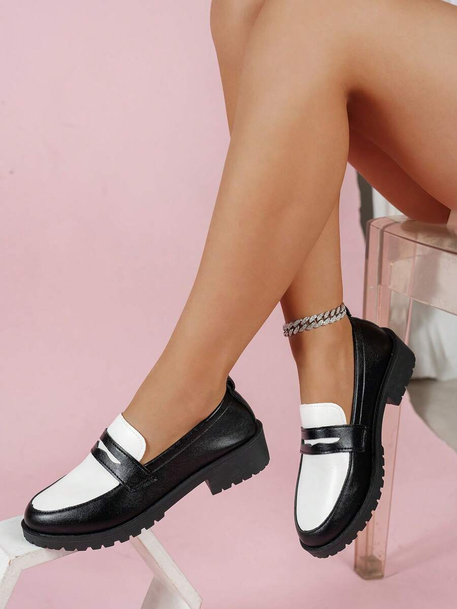 Soft Leather Look Penny Loafers