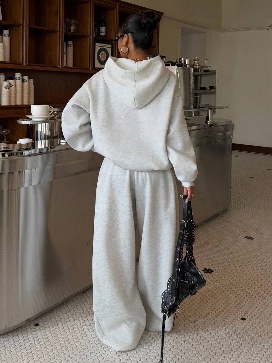 Hoodie and Relaxed Sweatpants Set