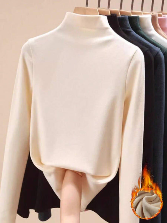 Fleece Lined High Neck Base Layer Top