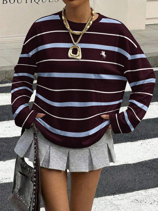 Retro Striped Long Sleeve Tee