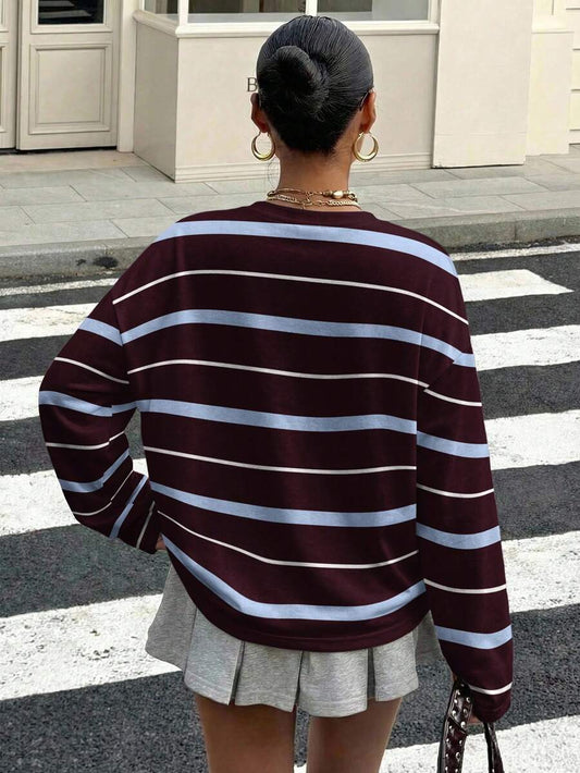 Retro Striped Long Sleeve Tee
