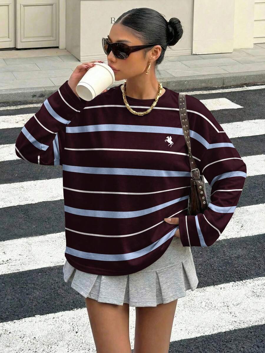 Retro Striped Long Sleeve Tee