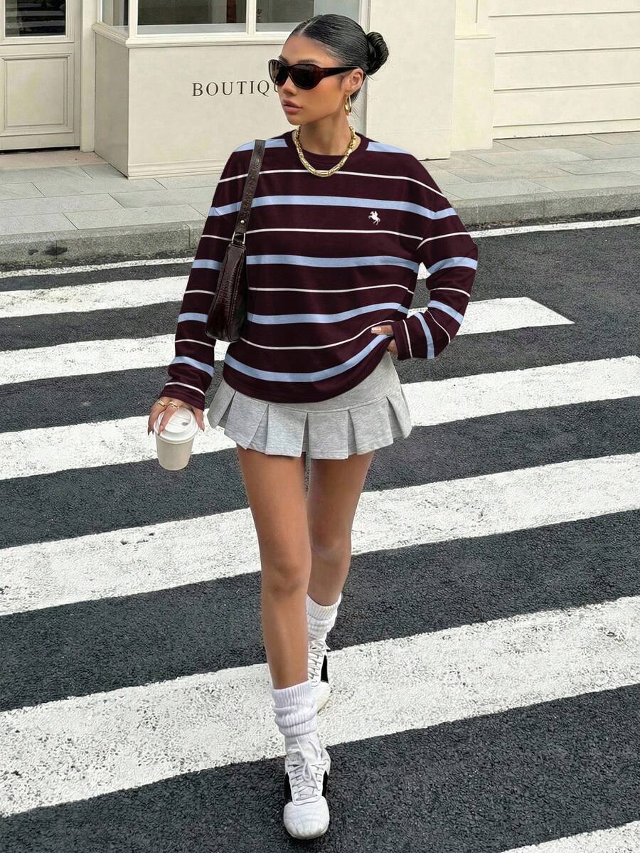 Retro Striped Long Sleeve Tee