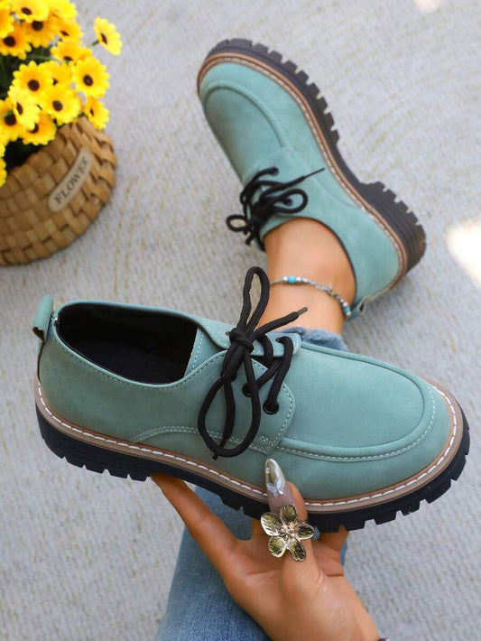 Lace Up Platform Loafers