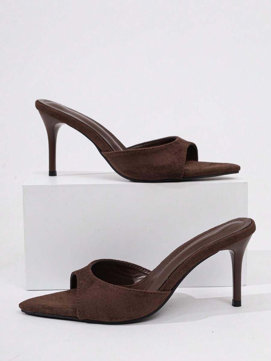 Pointed Toe Knot Stiletto Mules
