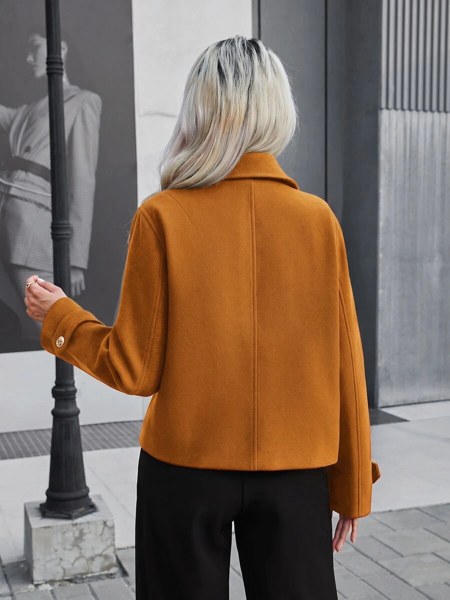 Double Breasted Cropped Jacket