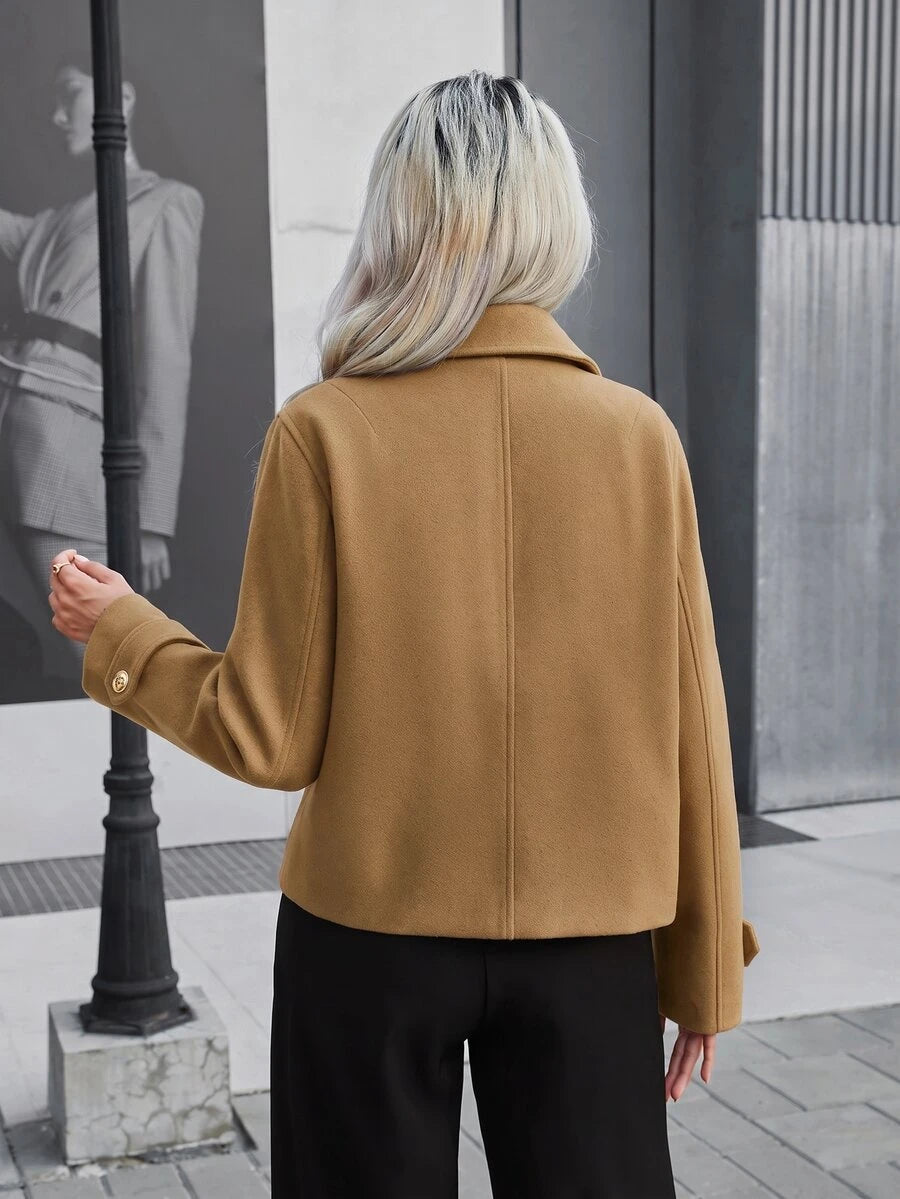 Double Breasted Cropped Jacket