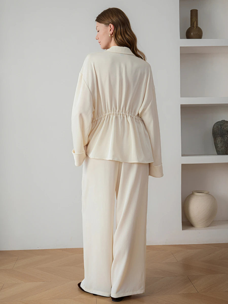 Twist Knot Tank, Long Cardigan and Pants Set