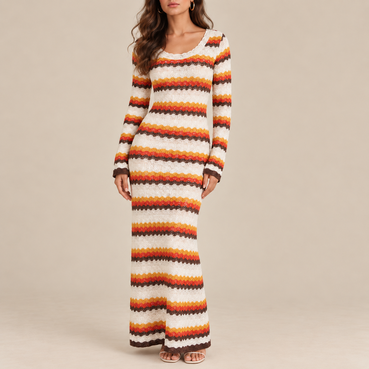 Cotton Knit Maxi Dress
