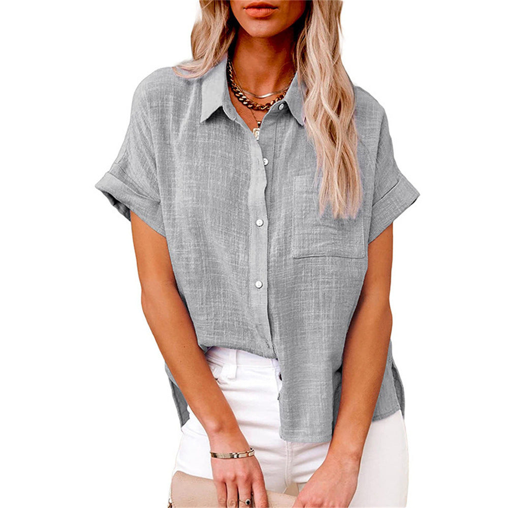 Button Front Blouse