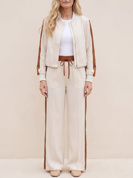 Bomber Jacket and Trousers Co-ord Set
