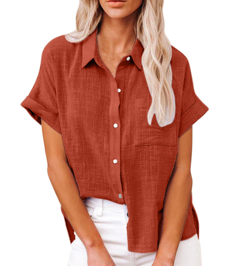 Button Front Blouse