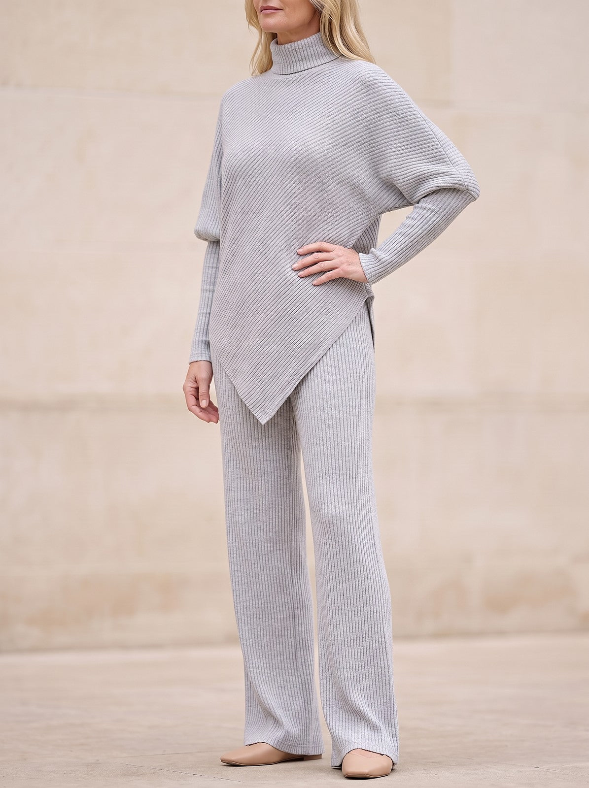 Ribbed Roll Neck Co-ord Set