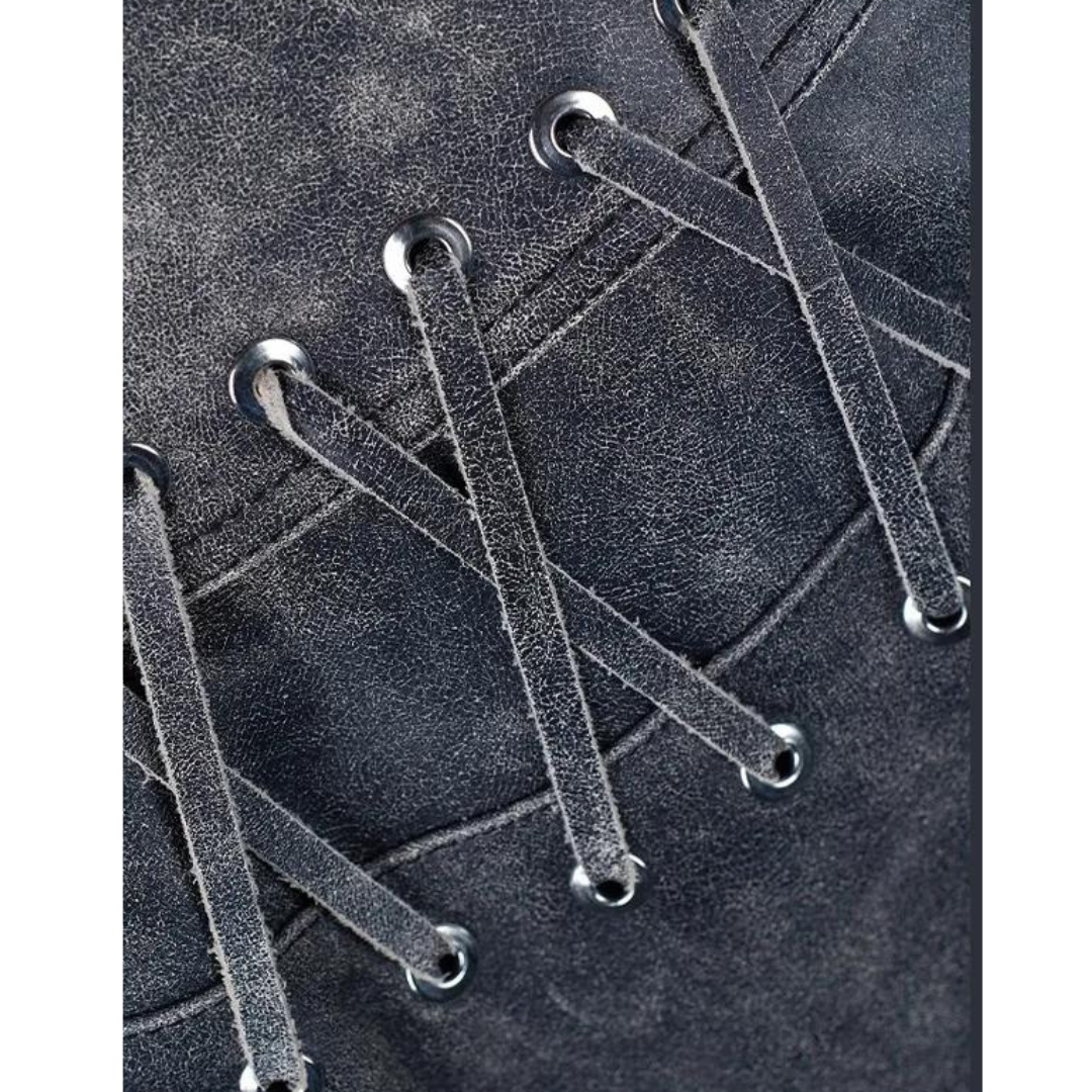 Vintage Leather Biker Jacket