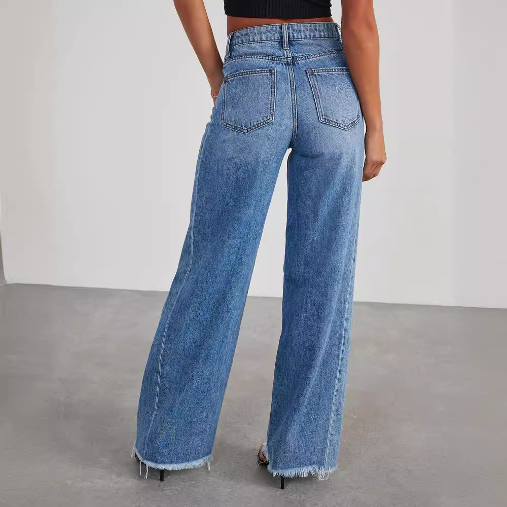 High-Waisted Wide-Leg Jeans