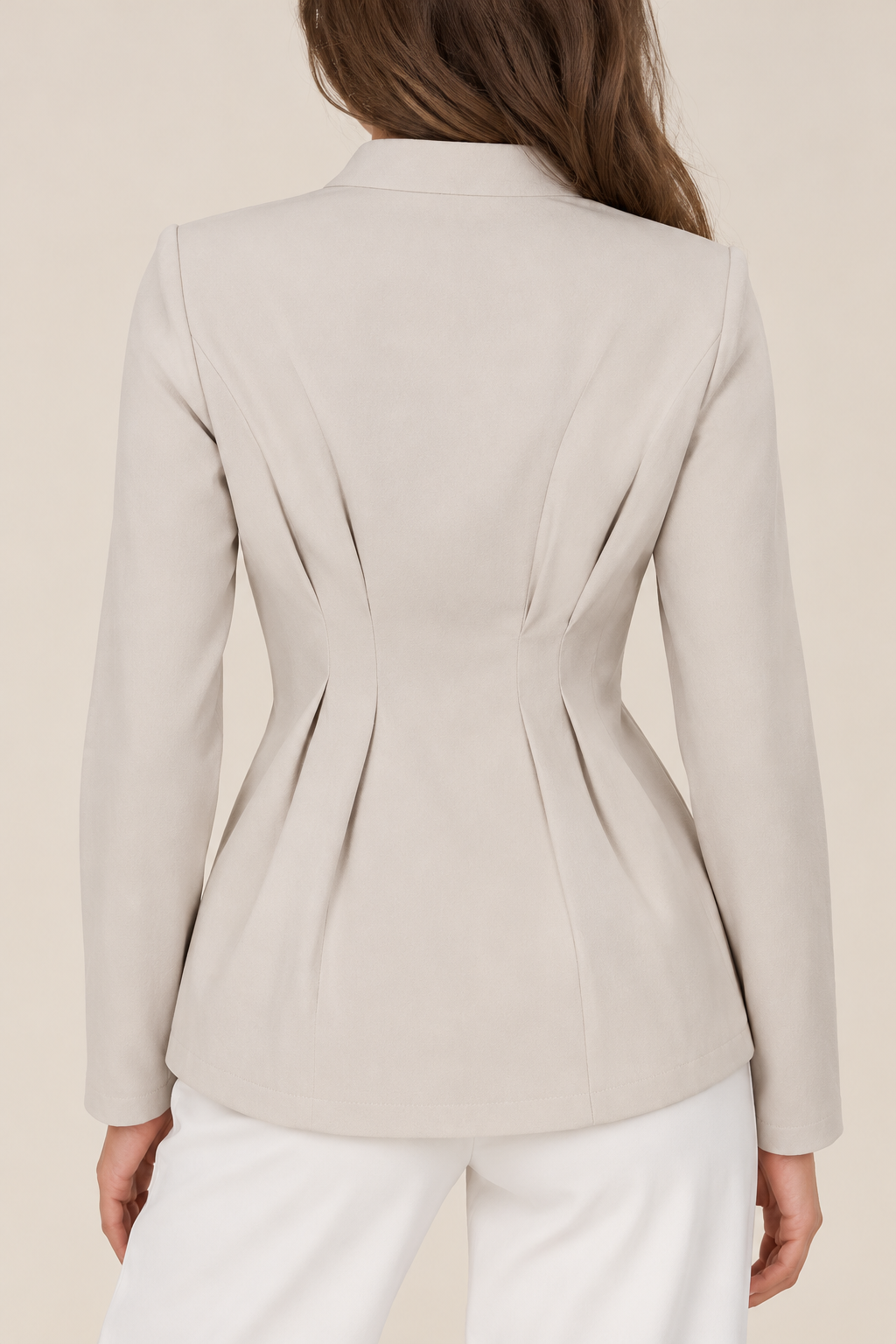 Single Breasted Cinched Waist Blazer