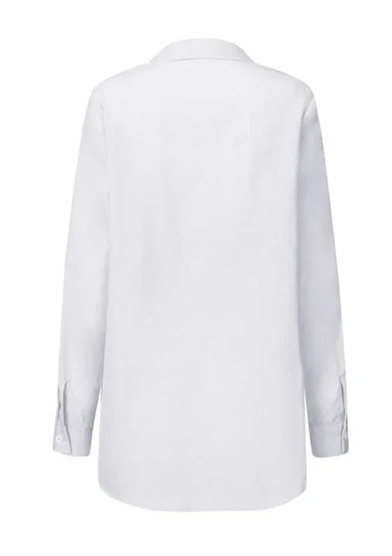 Tie Waist Collared Blouse