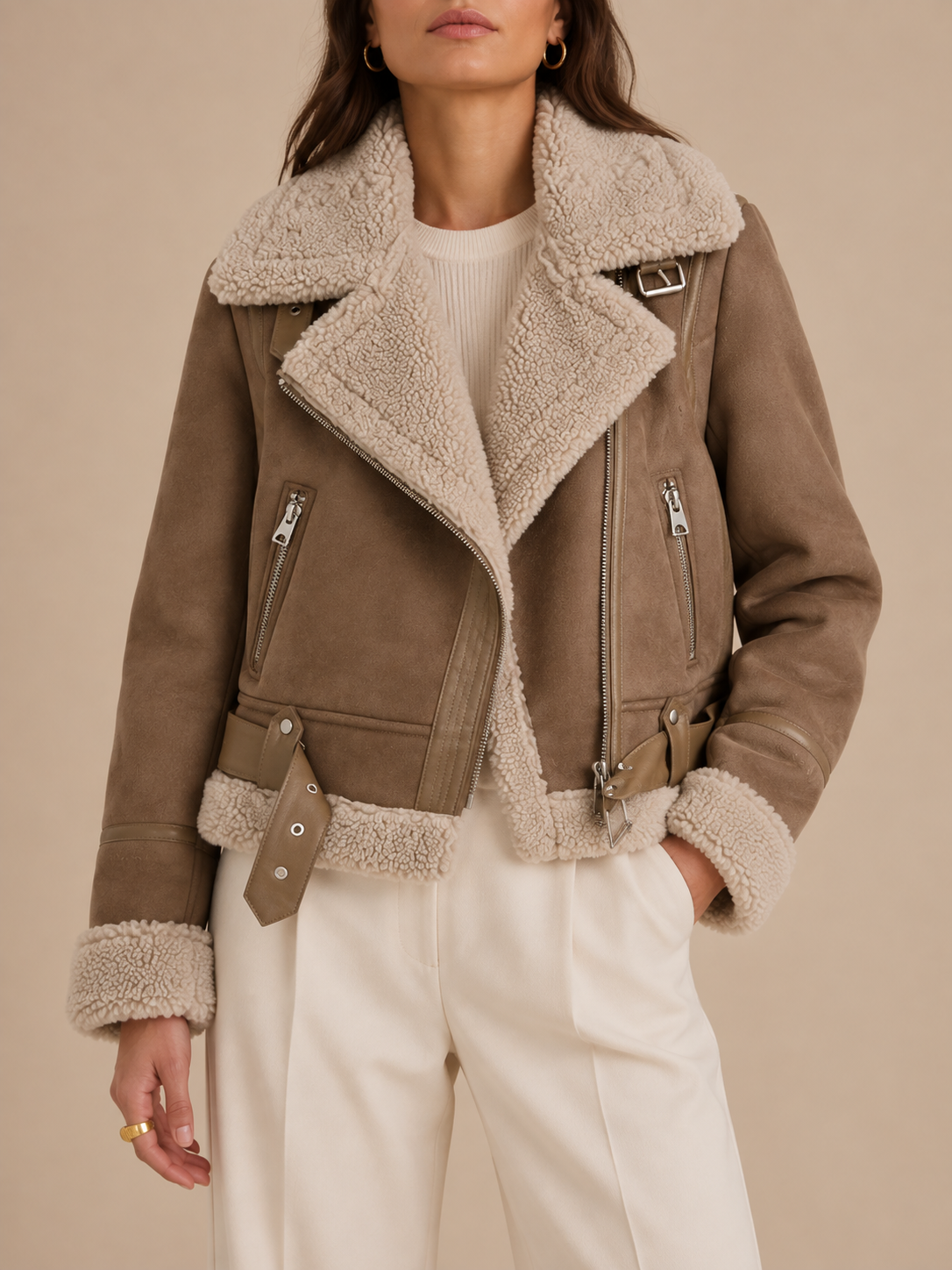 Suede Bomber Jacket