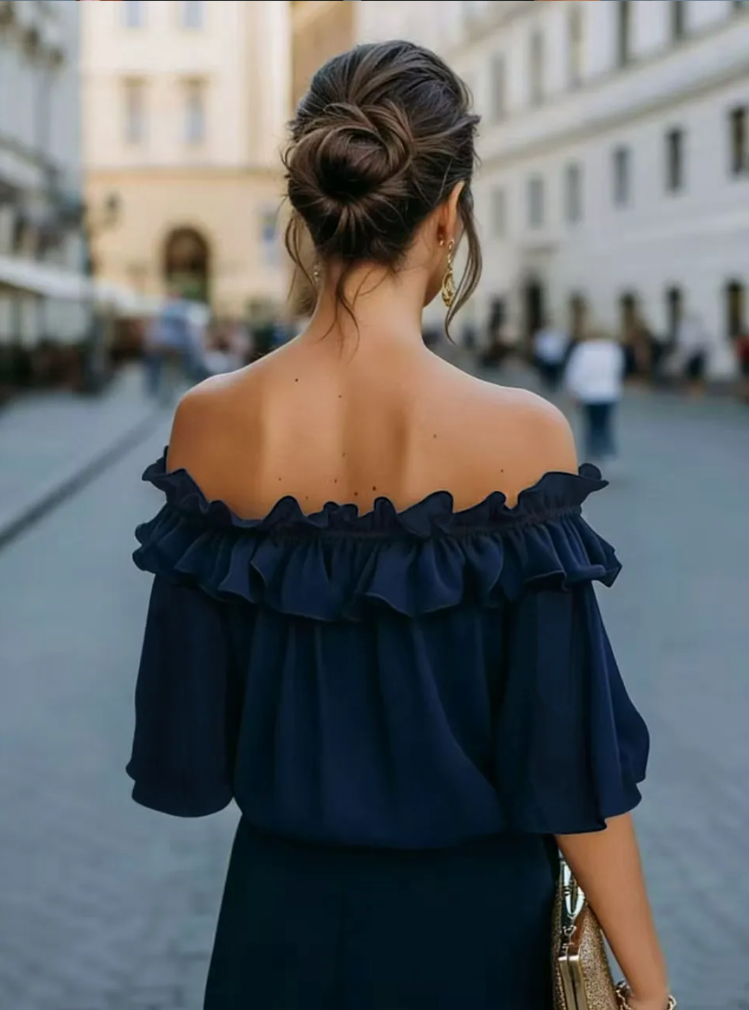 Ruffled Off Shoulder Blouse