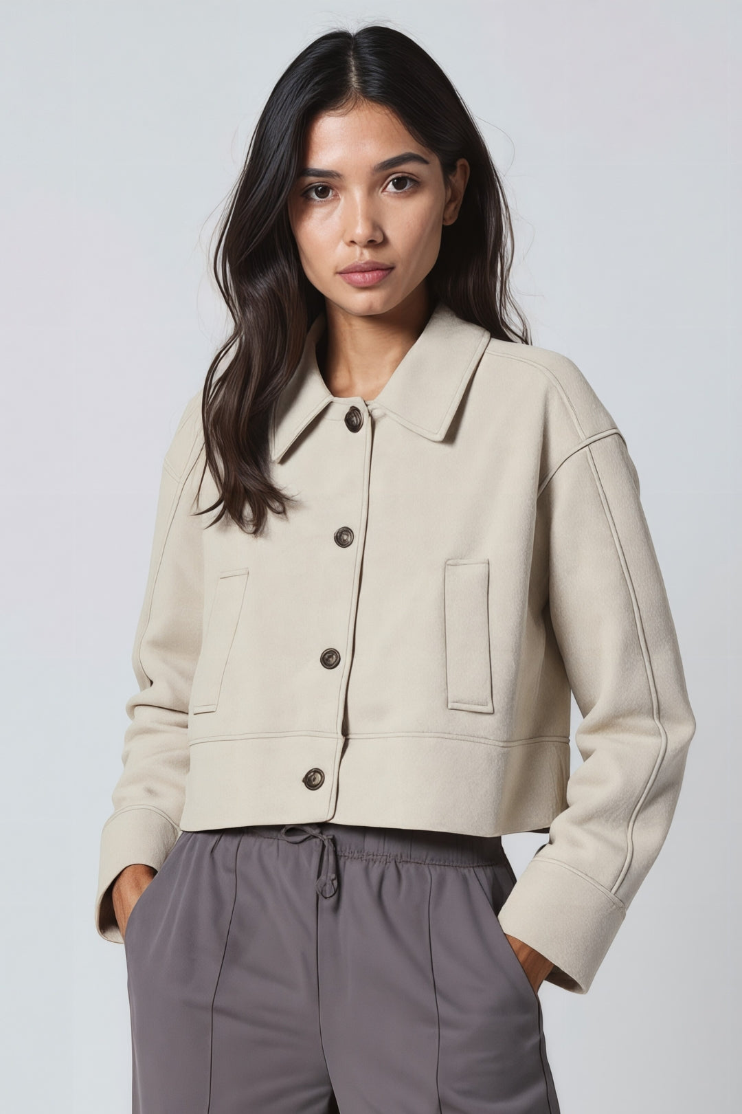 Cropped Tailored Jacket