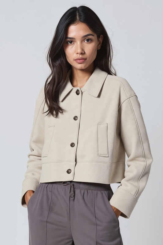Cropped Tailored Jacket
