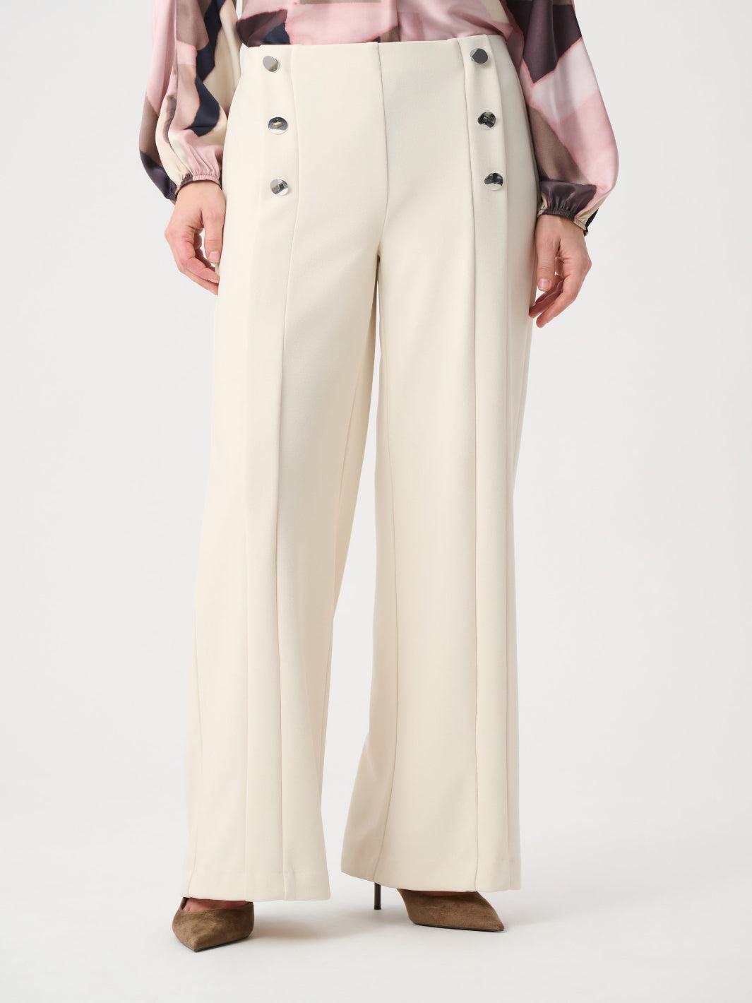 Sailor Button Wide Leg Trousers
