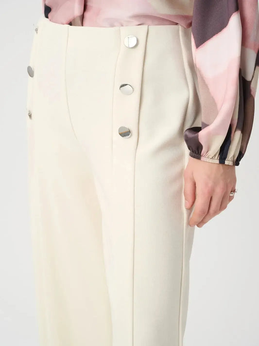 Sailor Button Wide Leg Trousers