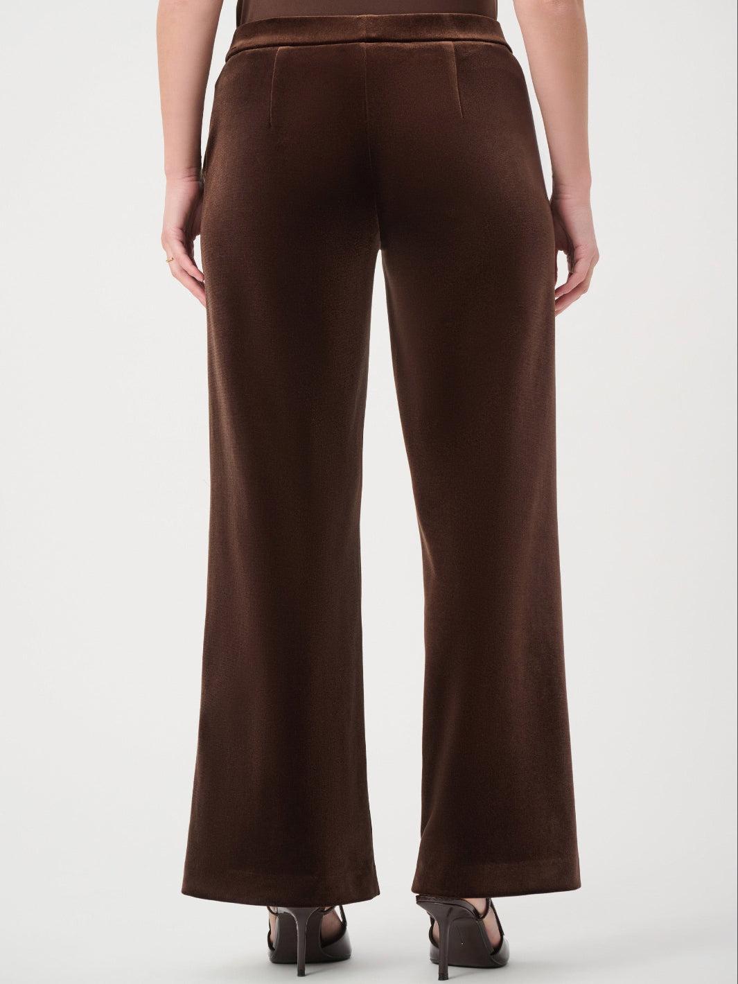 Velvet Wide Leg Trousers