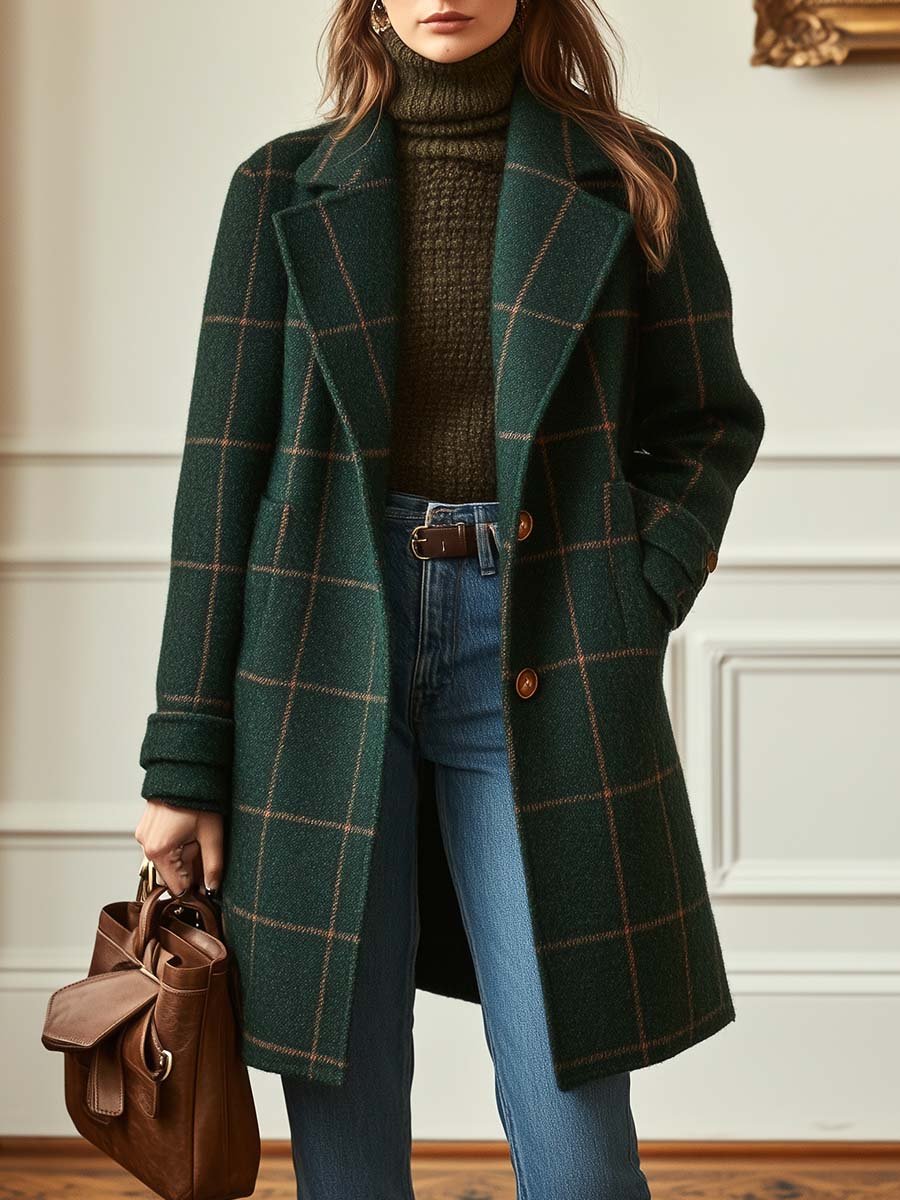 Structured Tweed Coat