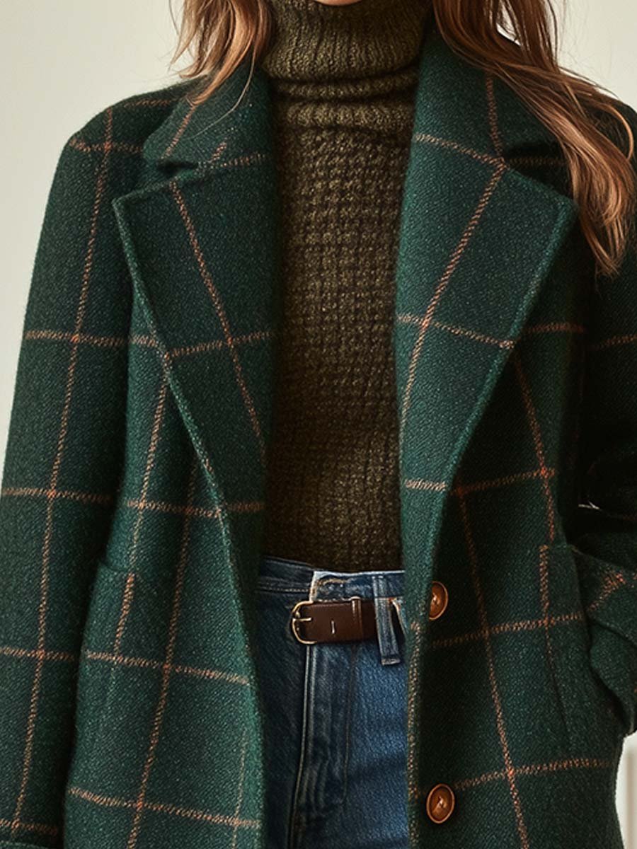 Structured Tweed Coat