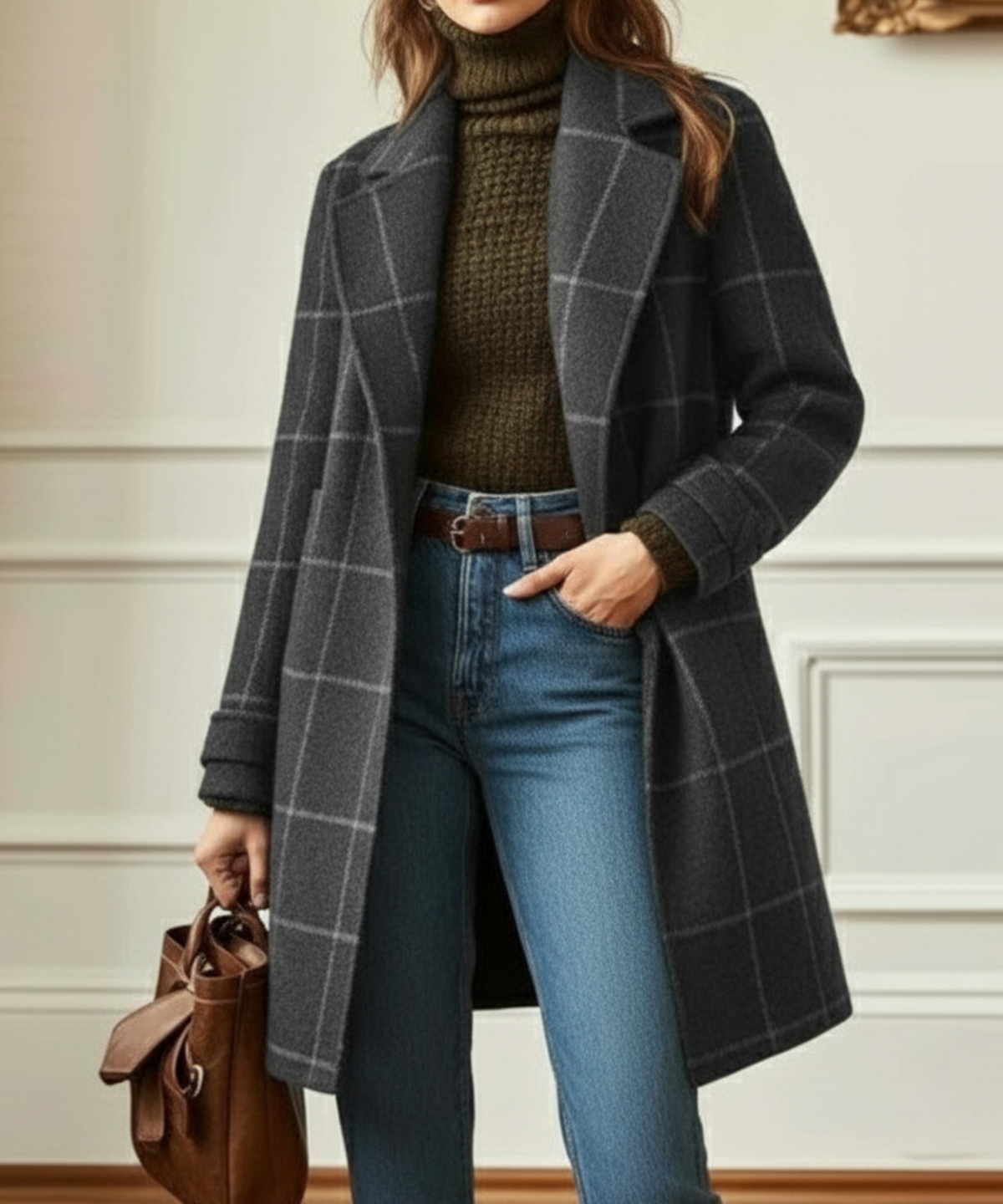 Structured Tweed Coat