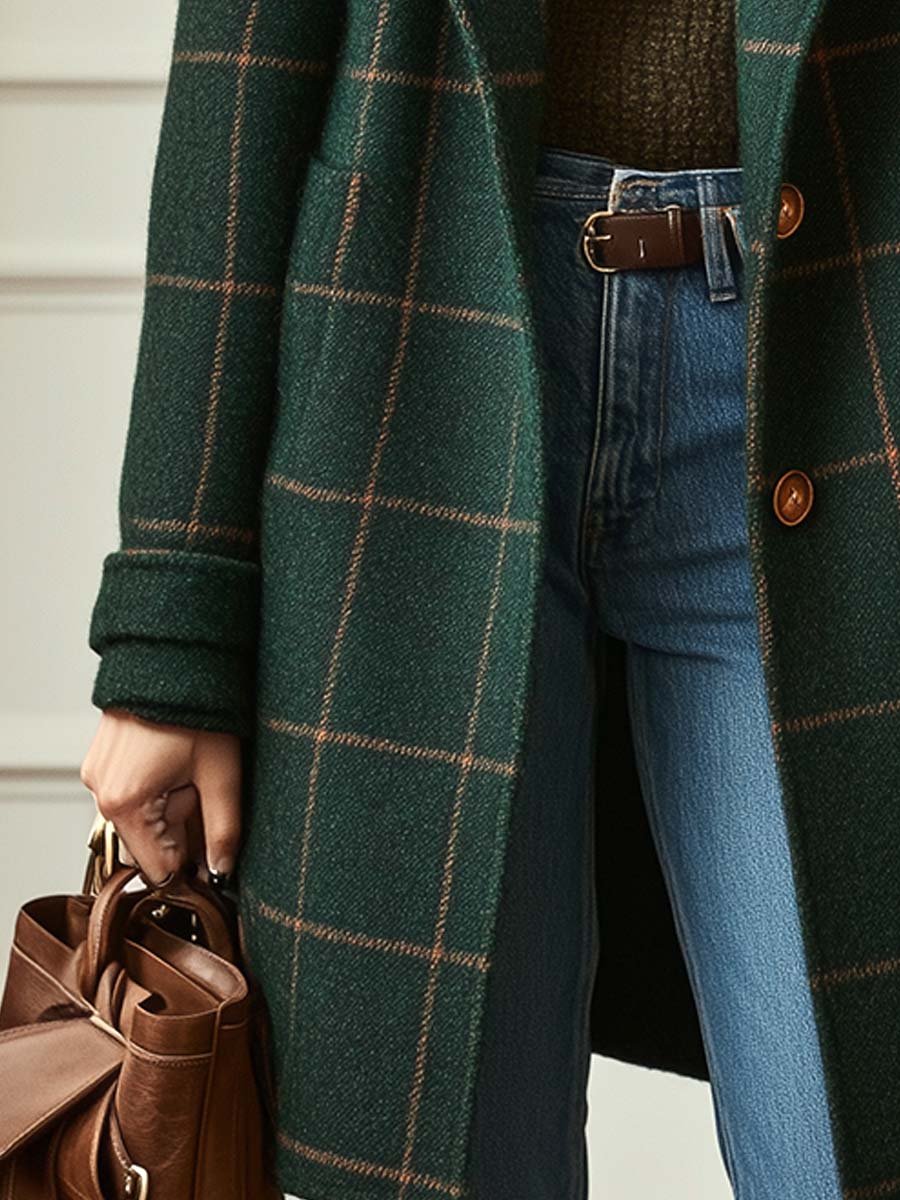Structured Tweed Coat