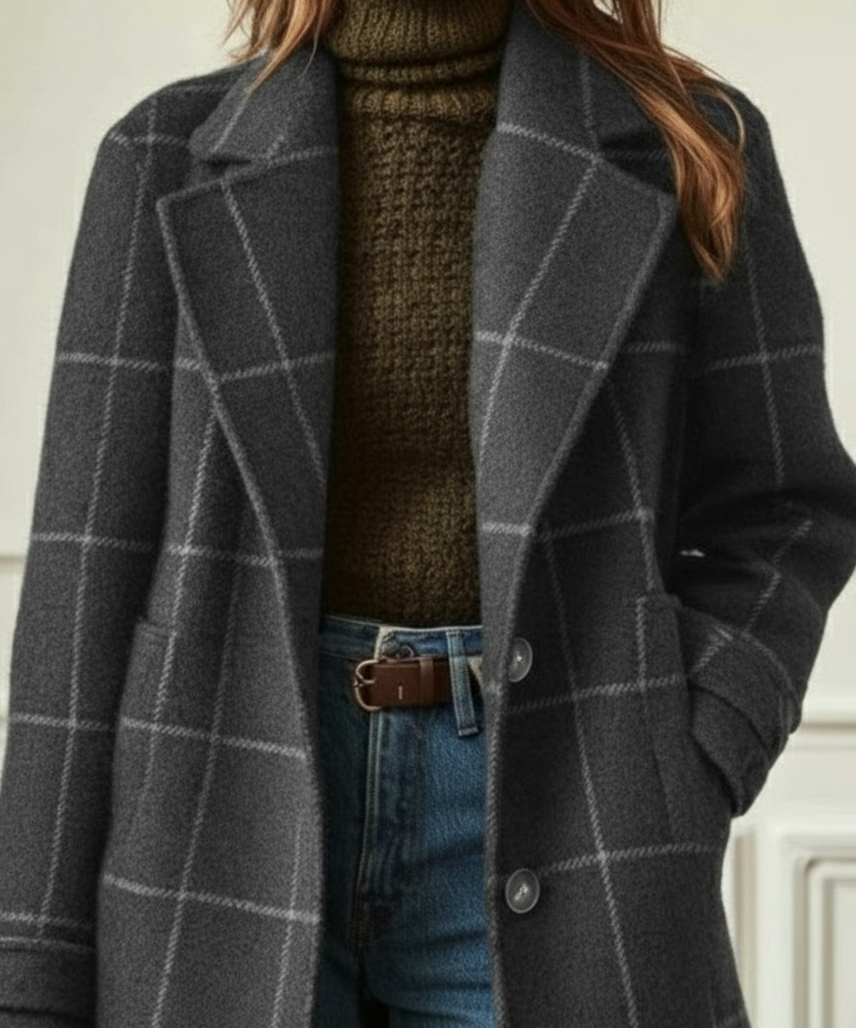 Structured Tweed Coat