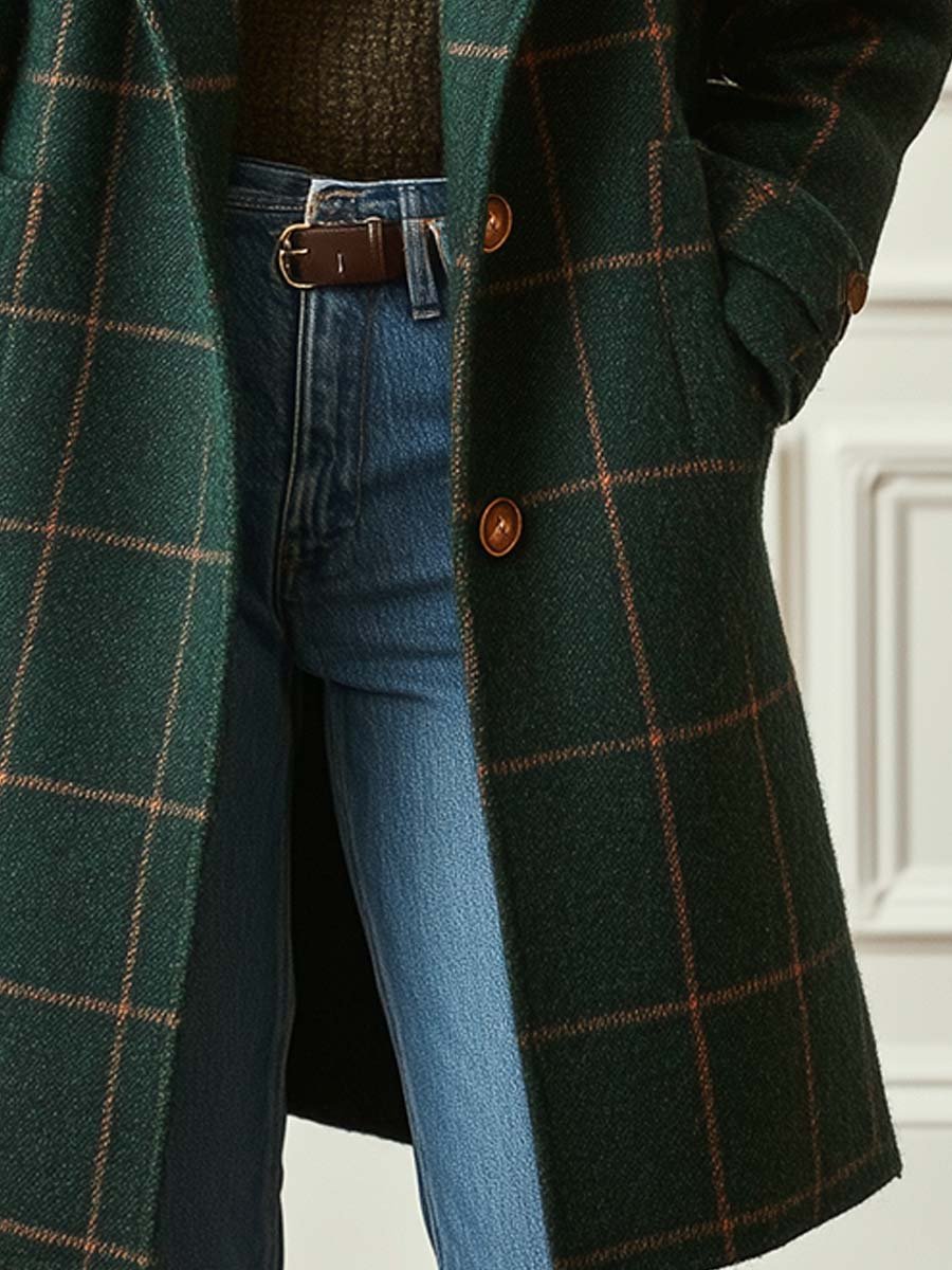 Structured Tweed Coat