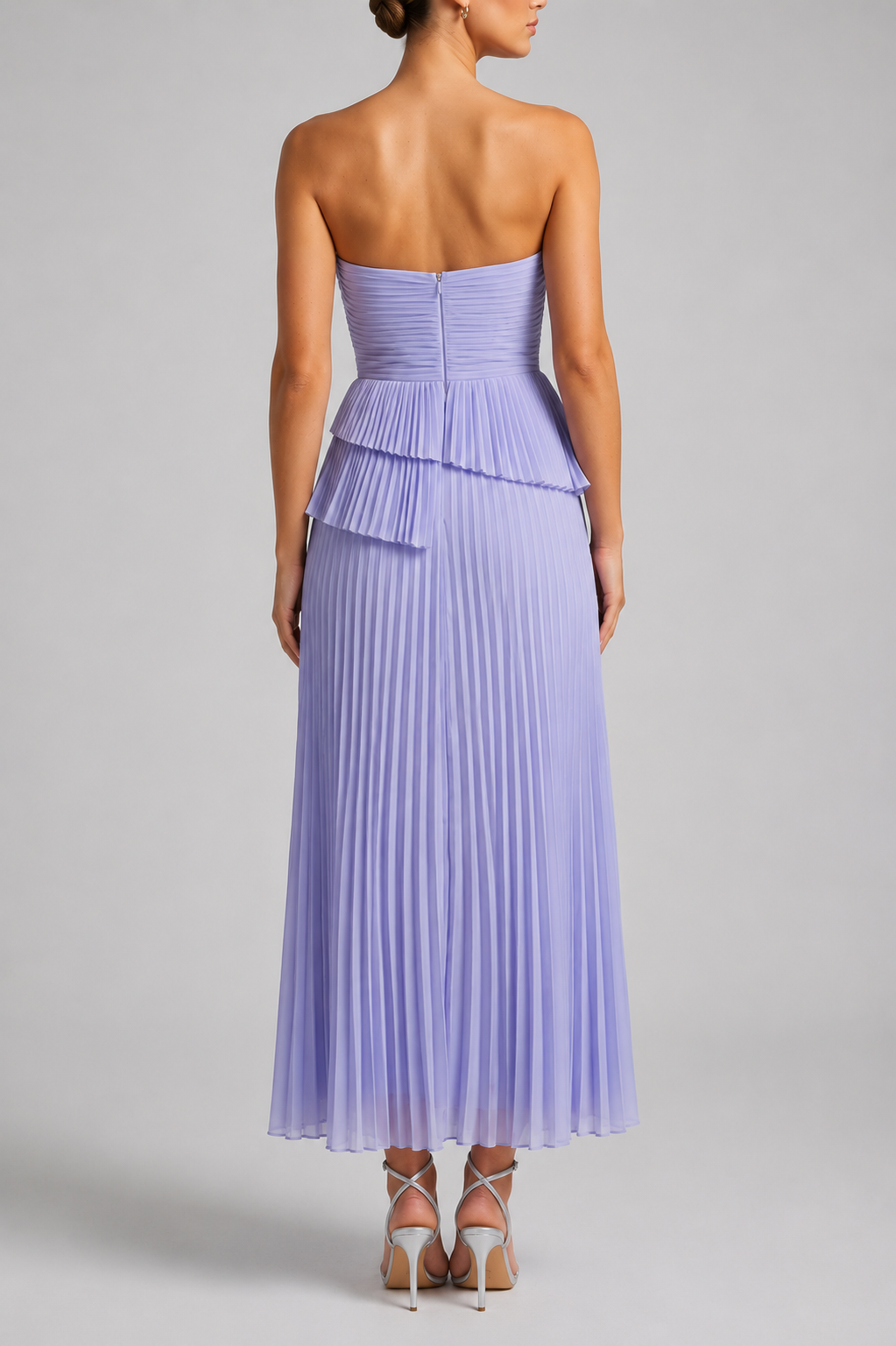 Strapless Tiered Maxi Dress
