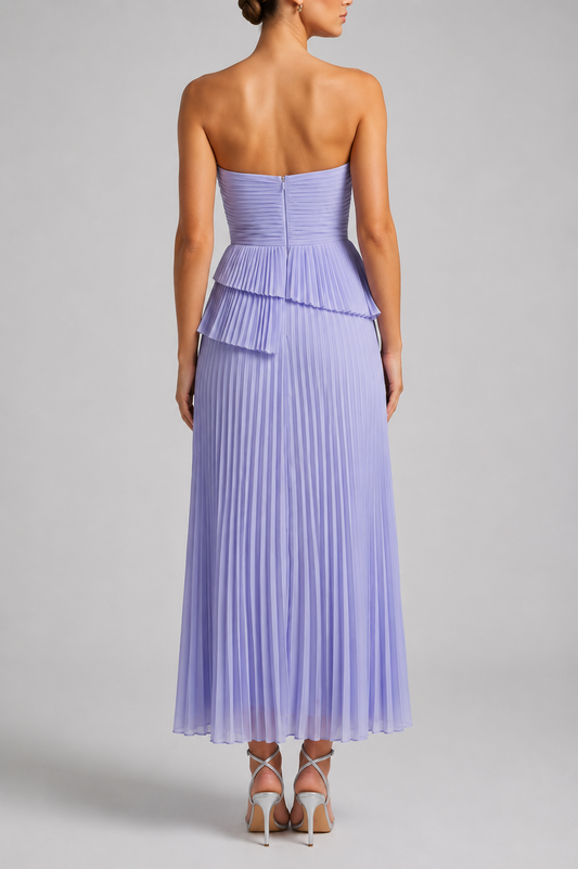 Strapless Tiered Maxi Dress