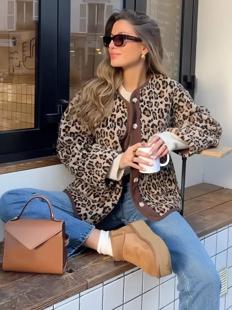 Stylish Leopard Cardigan