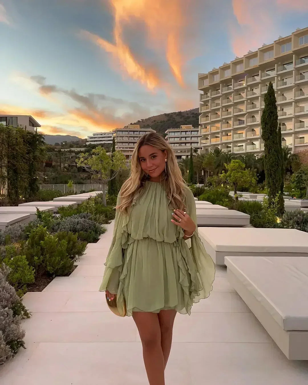 Dreamy Flowing Mini Dress