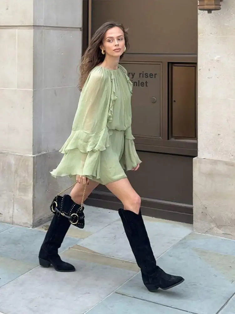 Dreamy Flowing Mini Dress